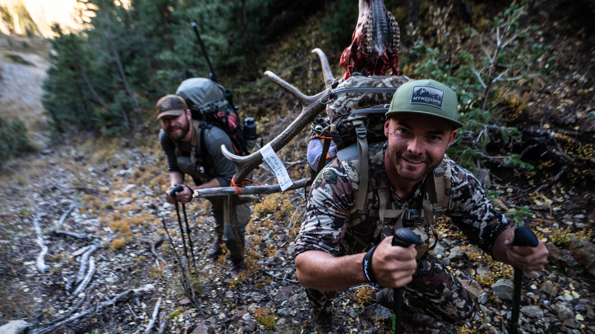 prevent hunting injuries, trekking poles for injury prevention, elk hunting safety gear, trekking poles reduce fatigue, efficient elk pack out, stability in rugged terrain